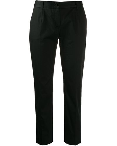 Dolce & Gabbana Pantalon de costume crop - Noir