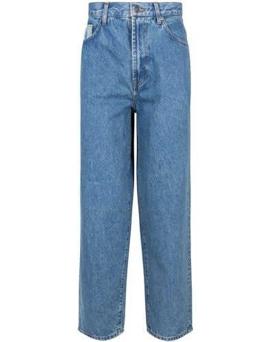 Supreme X Coogi Baggy Jeans Met Borduurwerk - Blauw