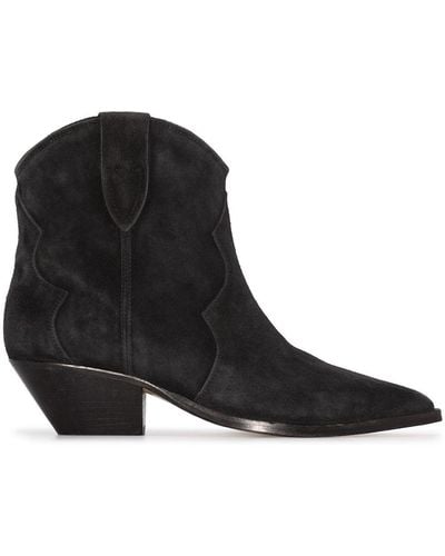 Isabel Marant Ankle Boots With Print - Black