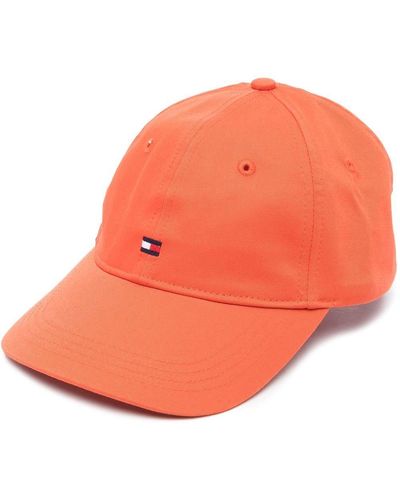 Tommy Hilfiger Cappello da baseball con ricamo - Arancione