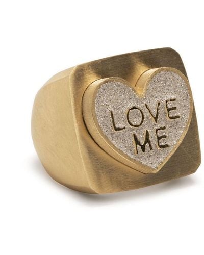 Lauren Rubinski 14kt Yellow Gold Love Me Ring - Natural