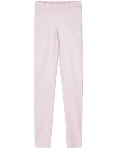 Max & Moi Elasticated-waist Leather leggings - Pink
