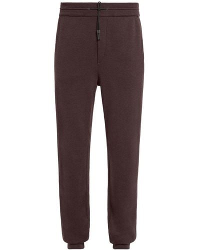 Zegna Drawstring-waistband Track Trousers - Brown