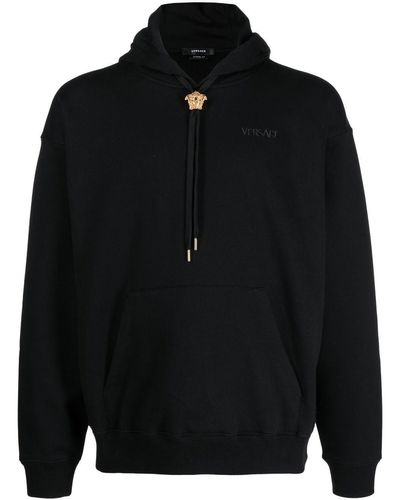 Versace La Medusa Katoenen Hoodie - Zwart