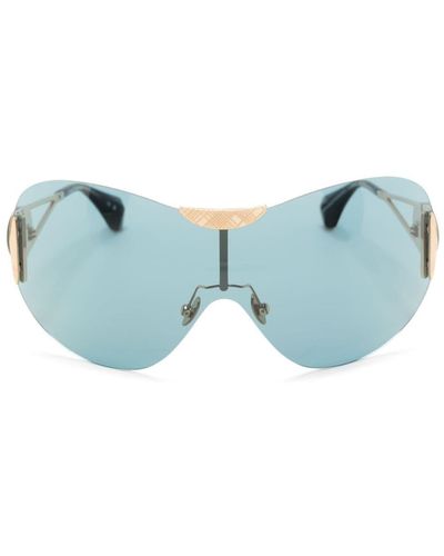 Vivienne Westwood Rahmenlose Tina Oversized-Sonnenbrille - Blau