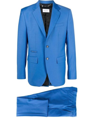 Philipp Plein Completo sartoriale monopetto - Blu