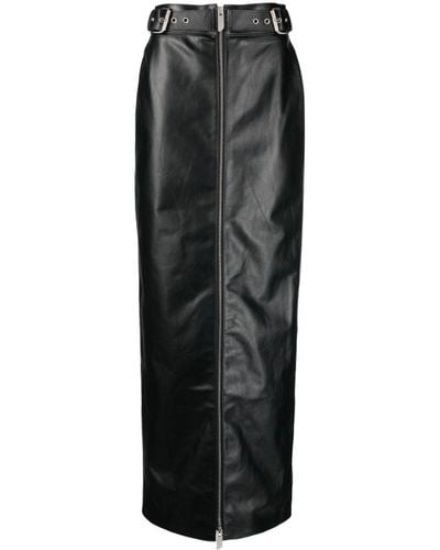 Gcds レザースカート - ブラック