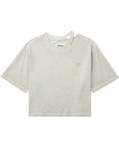 Izzue T-shirt con dettaglio cut-out - Bianco