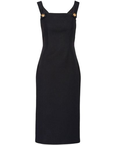 Prada Getailleerde Midi-jurk - Zwart