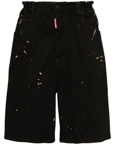 DSquared² Pantalones vaqueros cortos Icon - Negro