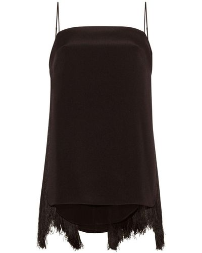 ADAM LIPPES Strapless recycled-knit peplum top