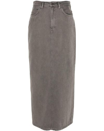 Acne Studios Maxi Denim Skirt - Grey