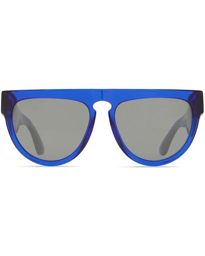 Burberry Round-frame Tinted Sunglasses - Blue