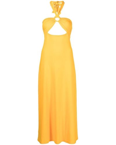 Solid & Striped The Tati Cut-out Dress - Yellow