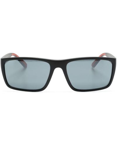 Ferrari Rectangle-frame Mirrored Sunglasses - Gray