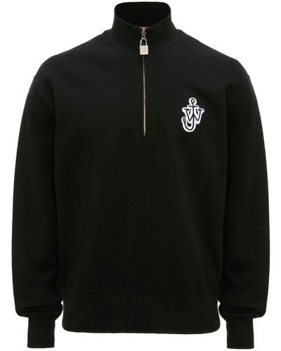 JW Anderson Sweater Met Geborduurd Logo - Zwart