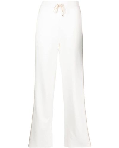 Lorena Antoniazzi Straight-leg Drawstring Track Trousers - White