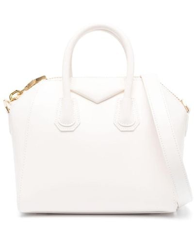 Givenchy Mini sac cabas Antigona en cuir - Blanc