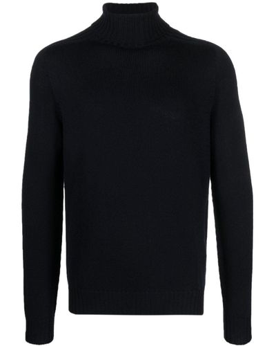 Dondup Roll-neck Wool Sweater - Blue