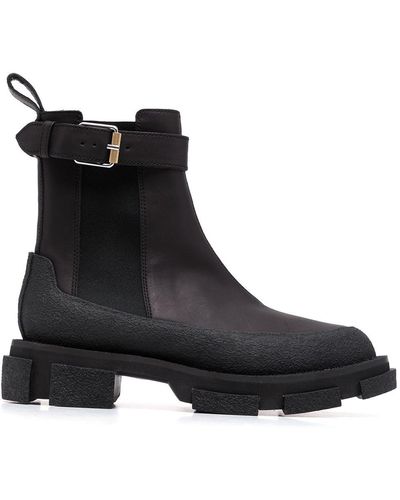 Dion Lee Gao Stiefeletten mit Schnalle - Schwarz