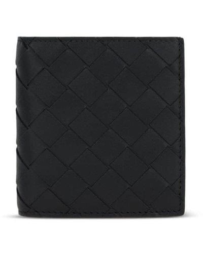 Bottega Veneta Intrecciato Bi-fold Wallet - Black