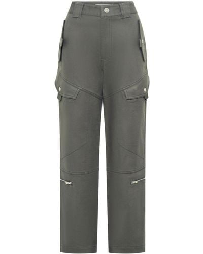 Dion Lee Tactical Straight-leg Cargo Pants - Gray