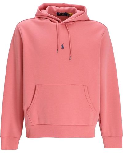 Polo Ralph Lauren Polo Pony Cotton-blend Hoodie - Pink
