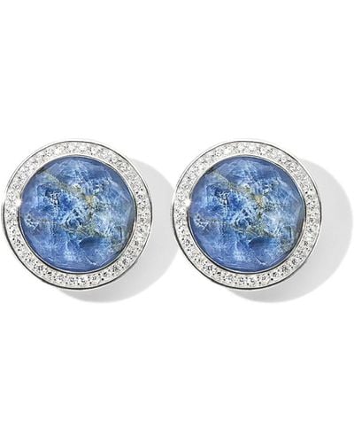 Ippolita Sterling Silver Lollipop® Diamond Stud Earrings - Blue