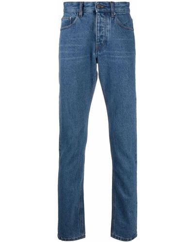 Ami Paris Schmale Jeans im Five-Pocket-Design - Blau