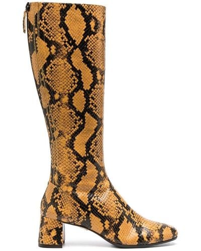 Aquazzura Saint Honore' Lined 50mm Boots - Brown