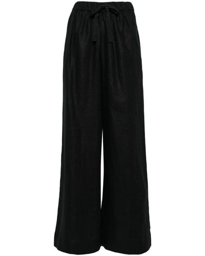 Faithfull The Brand Conigli Linen Pants - Black