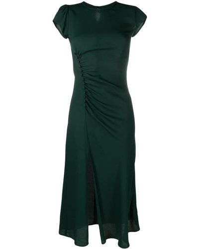 Reformation Frasier Short-sleeve Midi Dress - Green