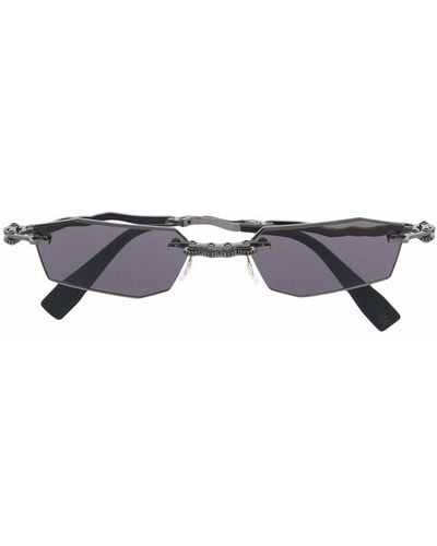 Kuboraum H40 Rectangle-frame Sunglasses - Black