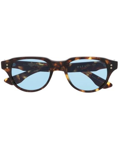 Dita Eyewear Tortoiseshell-effect Round-frame Sunglasses - Brown