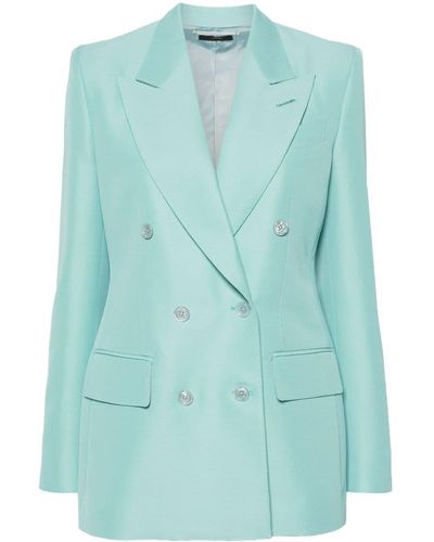 Tom Ford Double-Breasted Blazer - Green