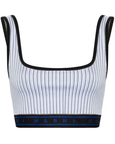 Marni Cropped Tanktop - Blauw