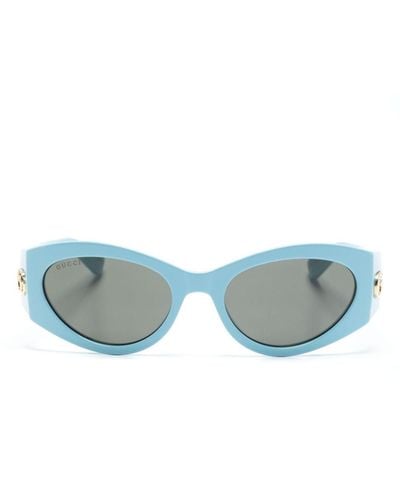 Gucci Double G Cat-eye Sunglasses - Blue