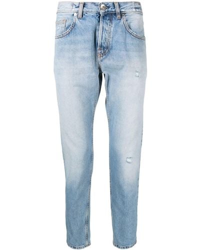 Eleventy Tapered-Jeans mit Stone-Wash-Effekt - Blau