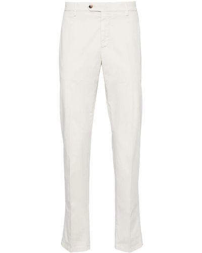 Lardini Pantalones chinos de talle medio - Blanco