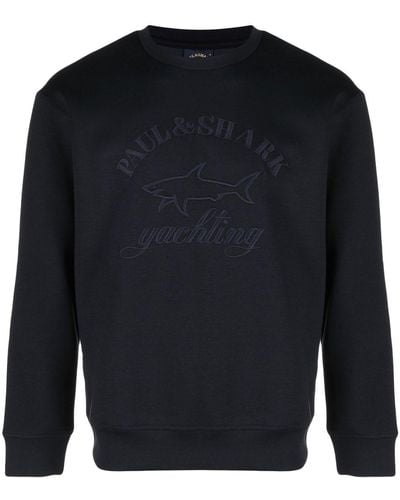 Paul & Shark Logo-embroidered Sweatshirt - Blue