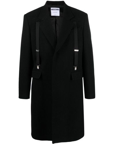 Moschino Virgin Wool Trench Coat - Black