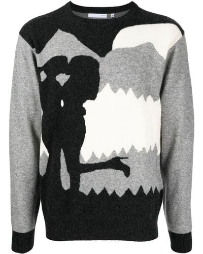 Private Stock Sweater Met Print - Zwart
