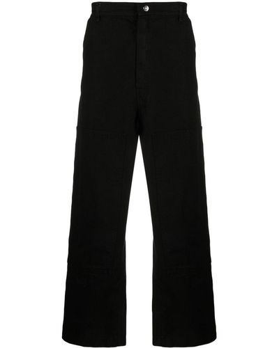 1989 STUDIO Ranch Side Snap-fastening Pants - Black