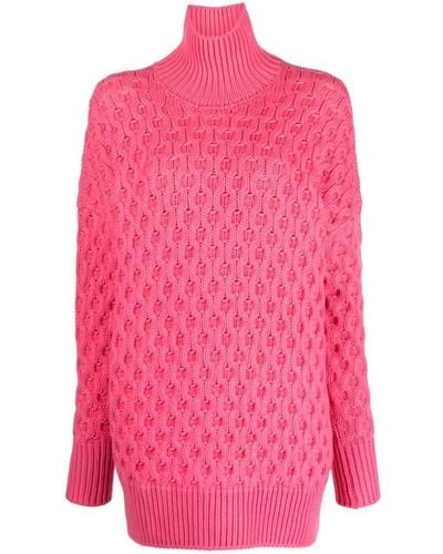Sa Su Phi Roll-neck Cashmere Sweater - Pink