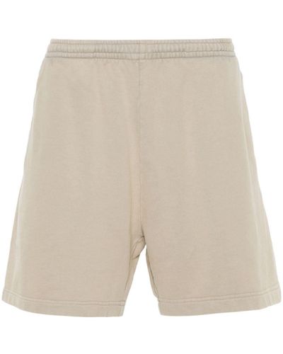 Acne Studios Jersey Shorts Met Logopatch - Naturel