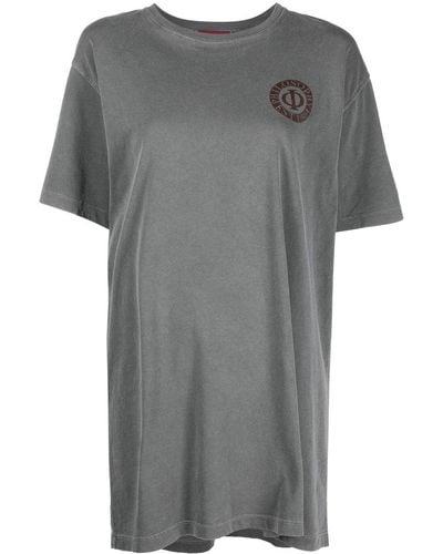 Philosophy Di Lorenzo Serafini Logo-print Cotton T-shirt - Grey