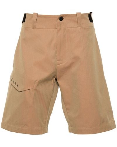 Sease Herringbone Bermuda Shorts - Natural