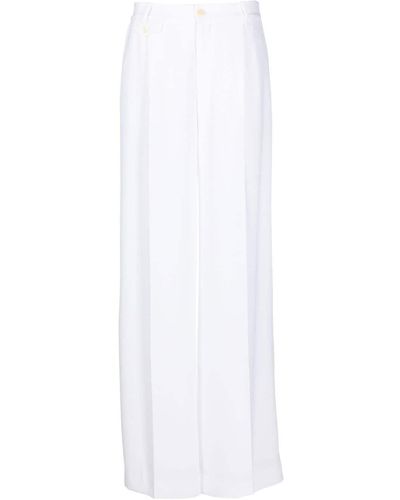 Lauren by Ralph Lauren Harpreet Wide-leg Trousers - White