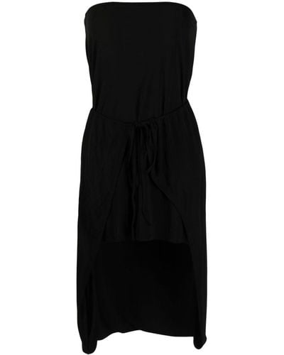 MM6 by Maison Martin Margiela Layered-effect Strapless Dress - Black