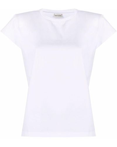 Magda Butrym T-shirt con spalle ampie - Bianco